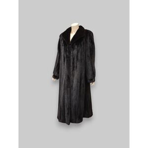 Vintage Dark Brown Mink Coat -Large